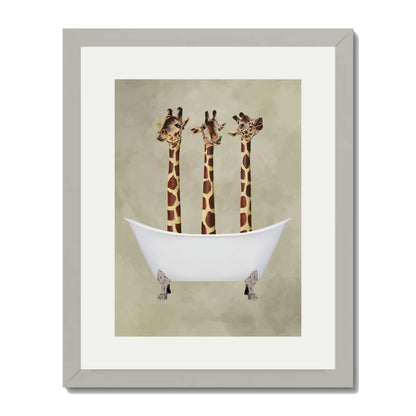 GIRAFFES IN BATHTUB | PRINT