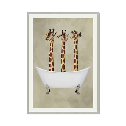 GIRAFFES IN BATHTUB | PRINT