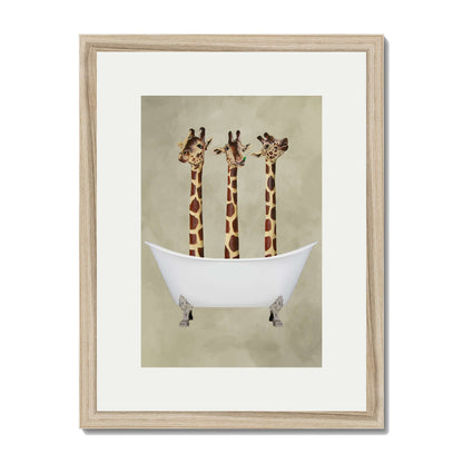 GIRAFFES IN BATHTUB | PRINT