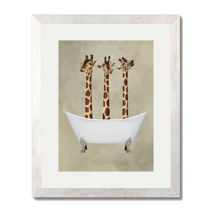 GIRAFFES IN BATHTUB | PRINT
