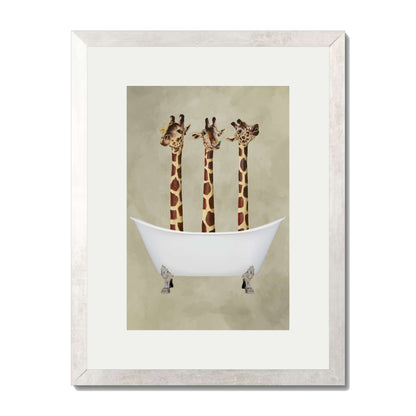GIRAFFES IN BATHTUB | PRINT