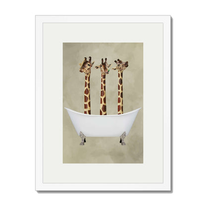 GIRAFFES IN BATHTUB | PRINT