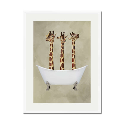 GIRAFFES IN BATHTUB | PRINT