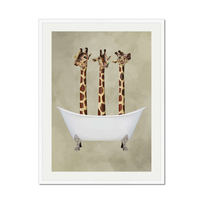 GIRAFFES IN BATHTUB | PRINT