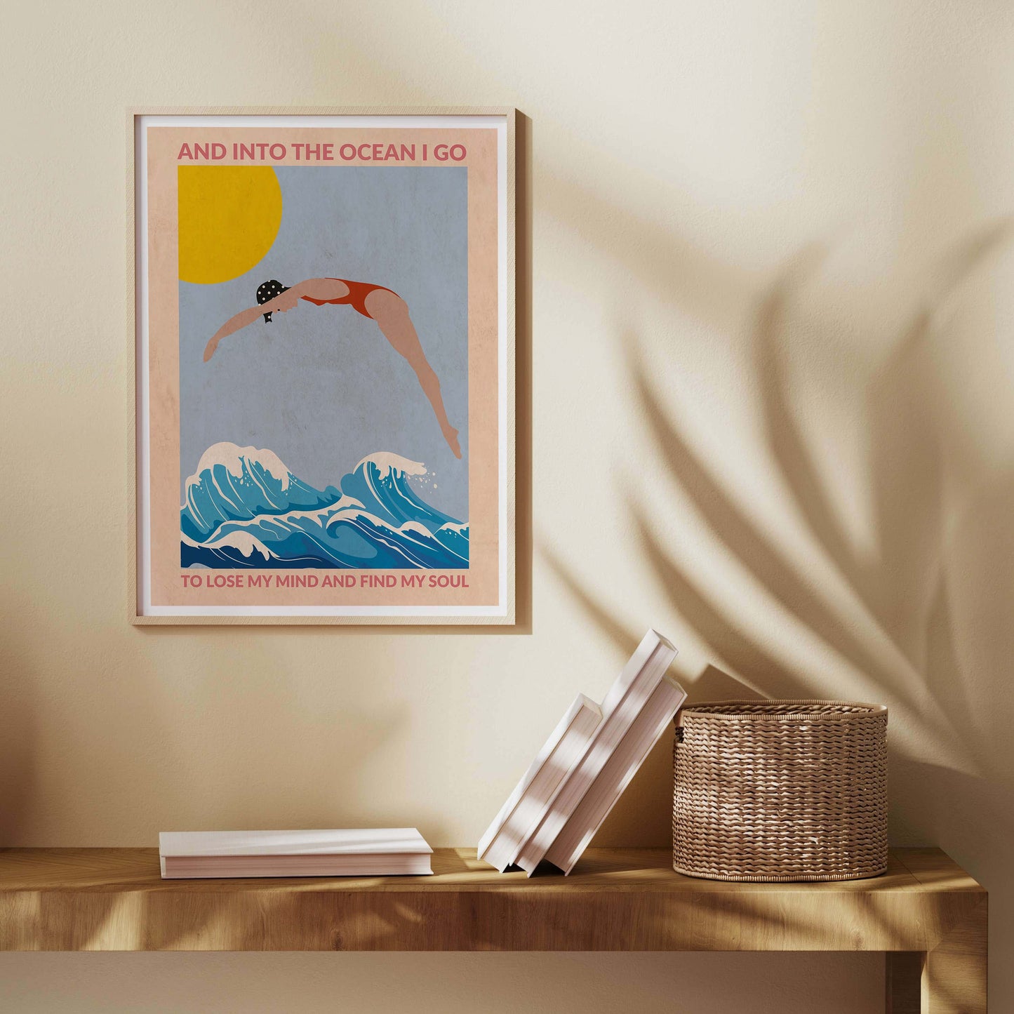 DIVE GIRL (RED) | PRINT