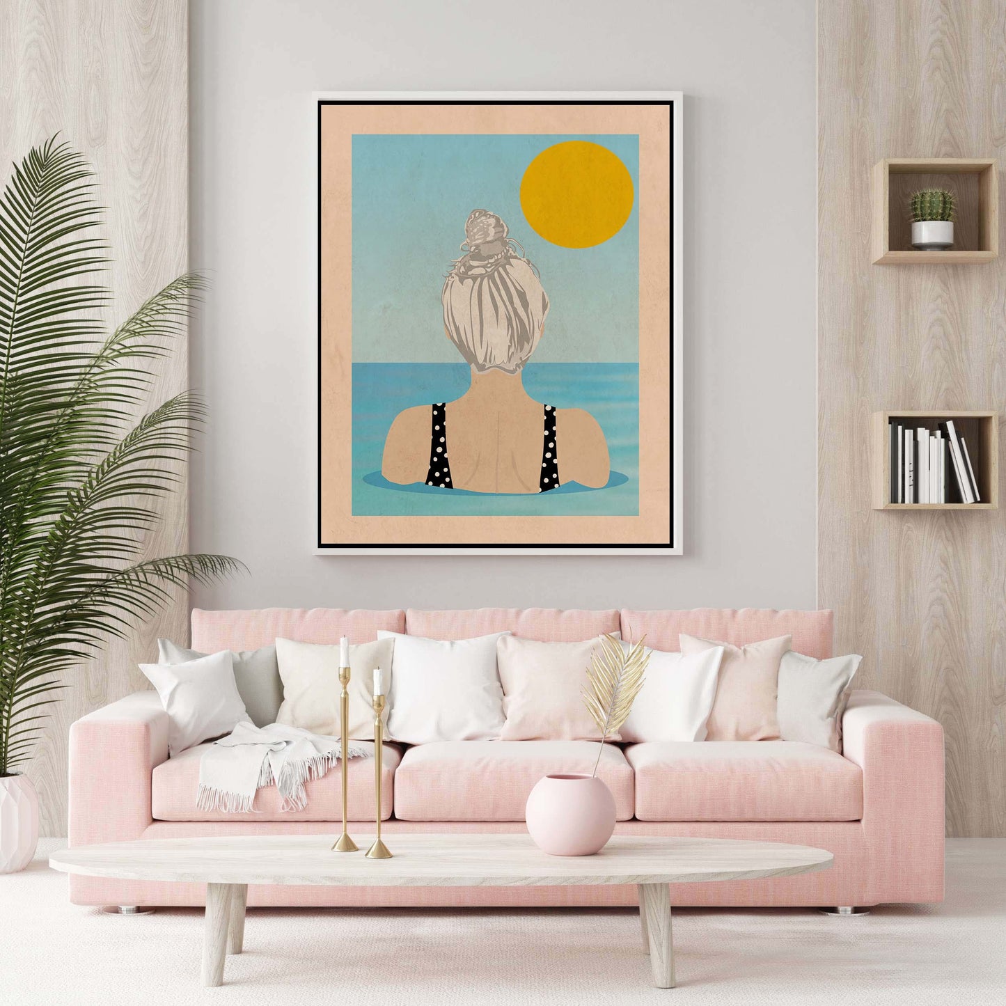 INTO THE SUNNY WATER I GO | CANVAS