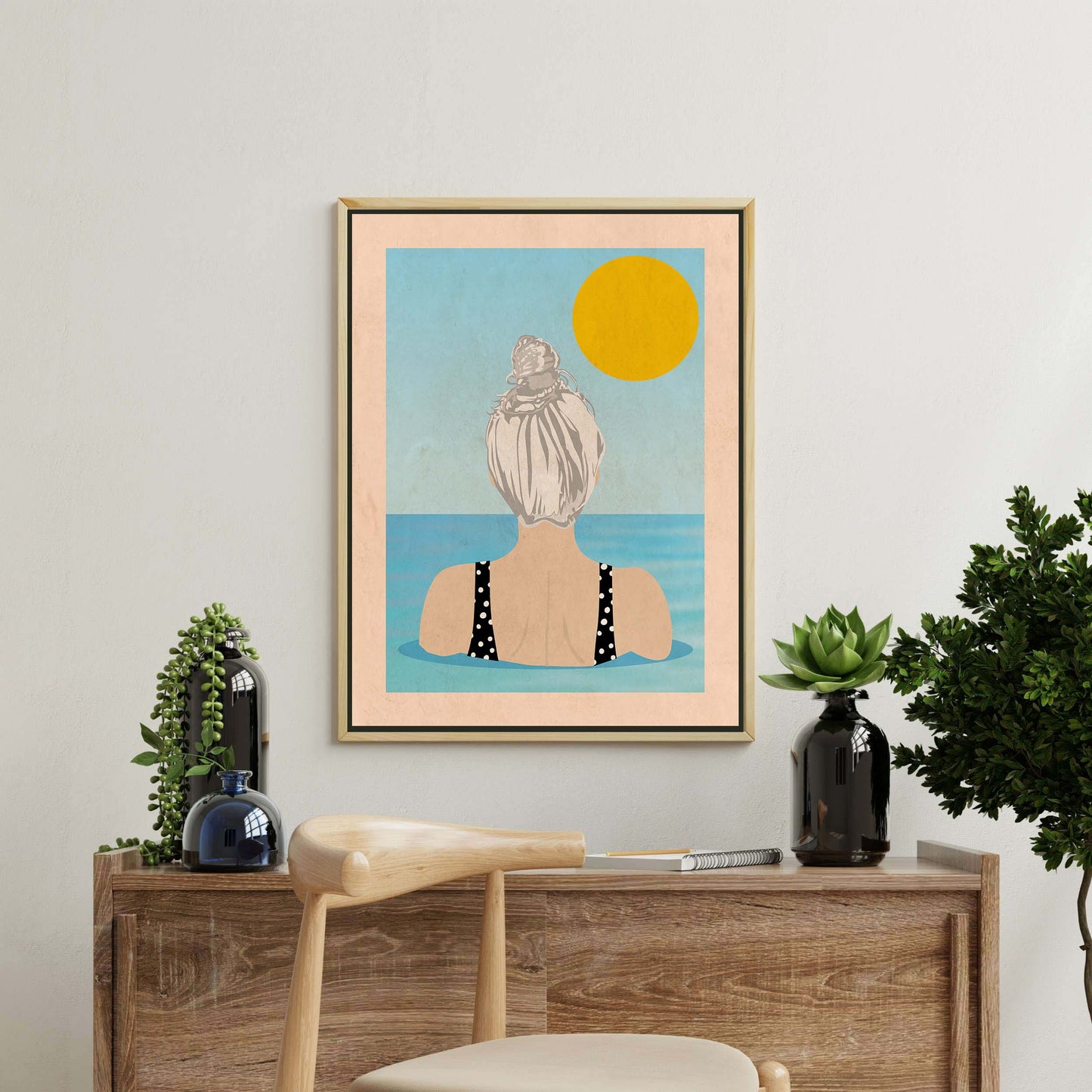 INTO THE SUNNY WATER I GO | CANVAS
