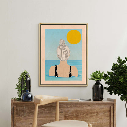 INTO THE SUNNY WATER I GO | CANVAS