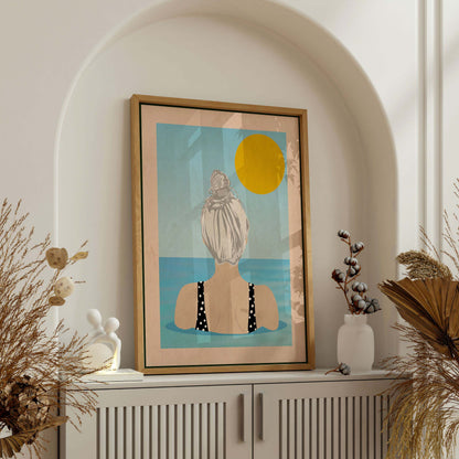 INTO THE SUNNY WATER I GO | CANVAS