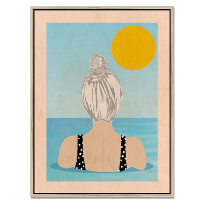 INTO THE SUNNY WATER I GO | CANVAS