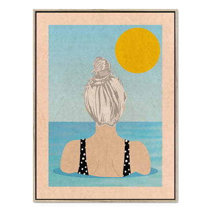 INTO THE SUNNY WATER I GO | CANVAS