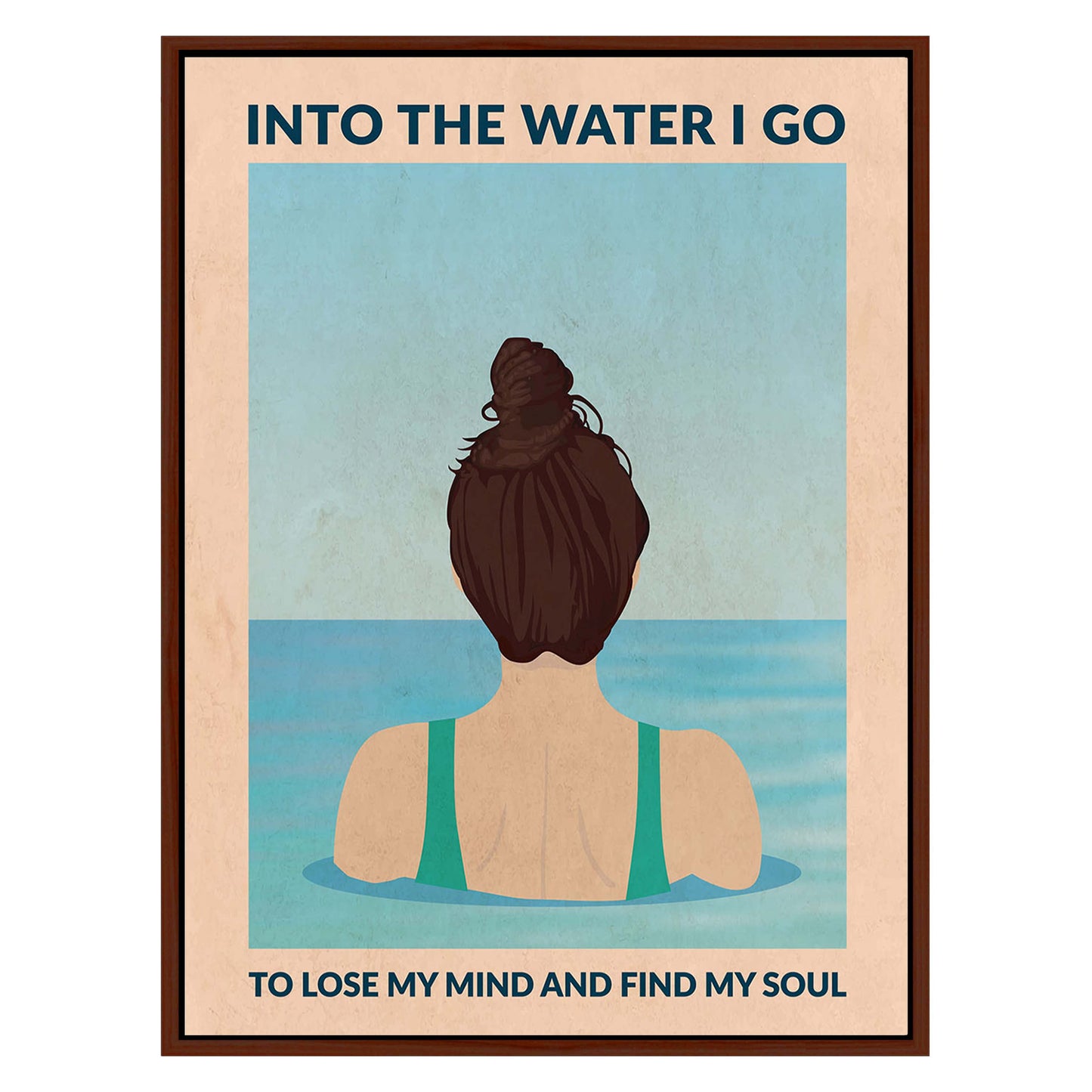 INTO THE WATER I GO | CANVAS
