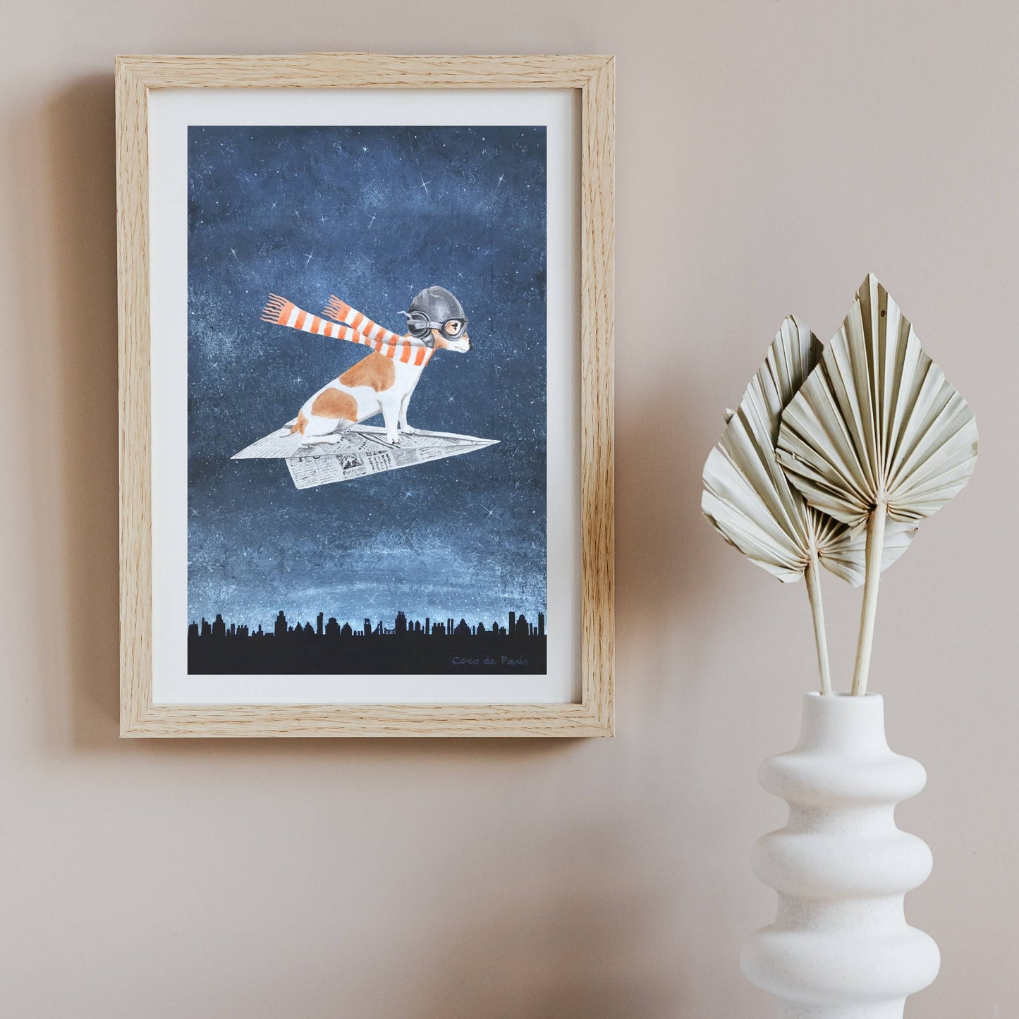 JACK RUSSELL ON PAPER PLANE | PRINT