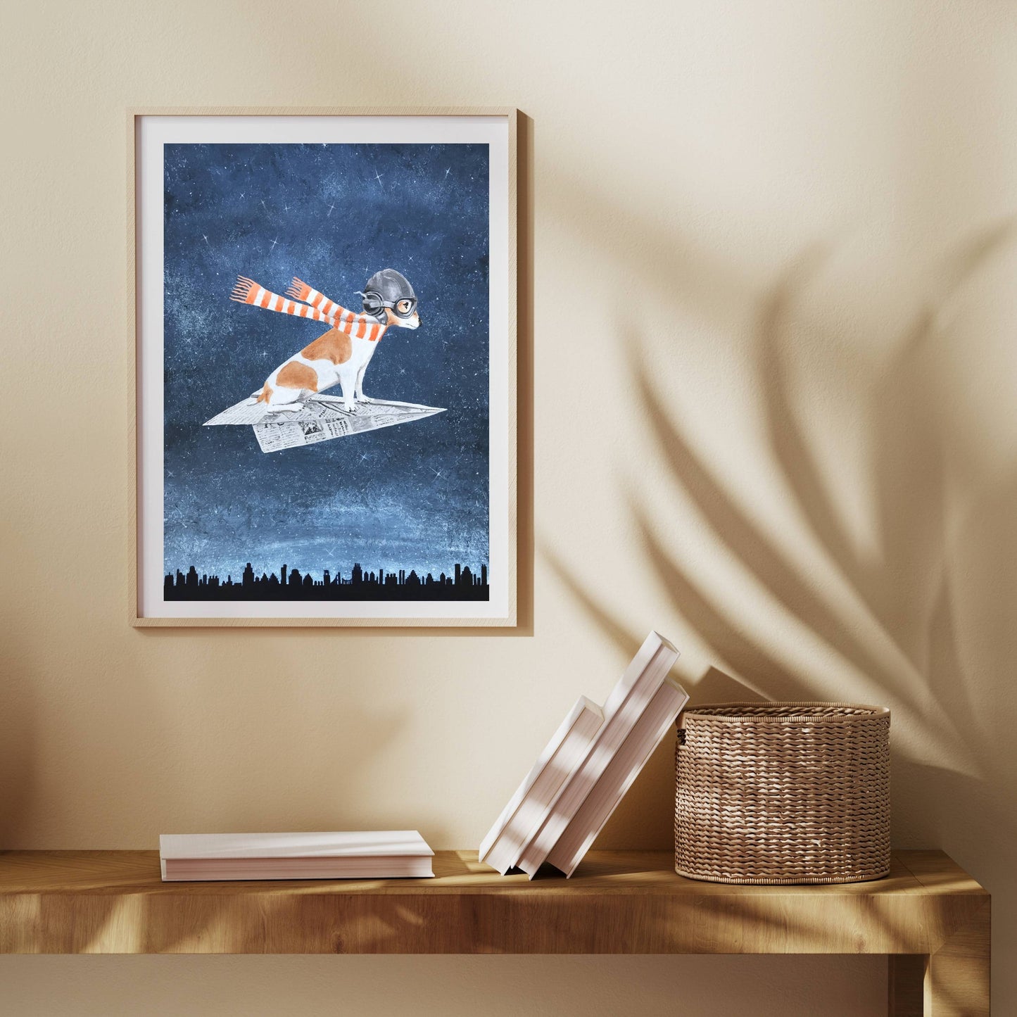 JACK RUSSELL ON PAPER PLANE | PRINT