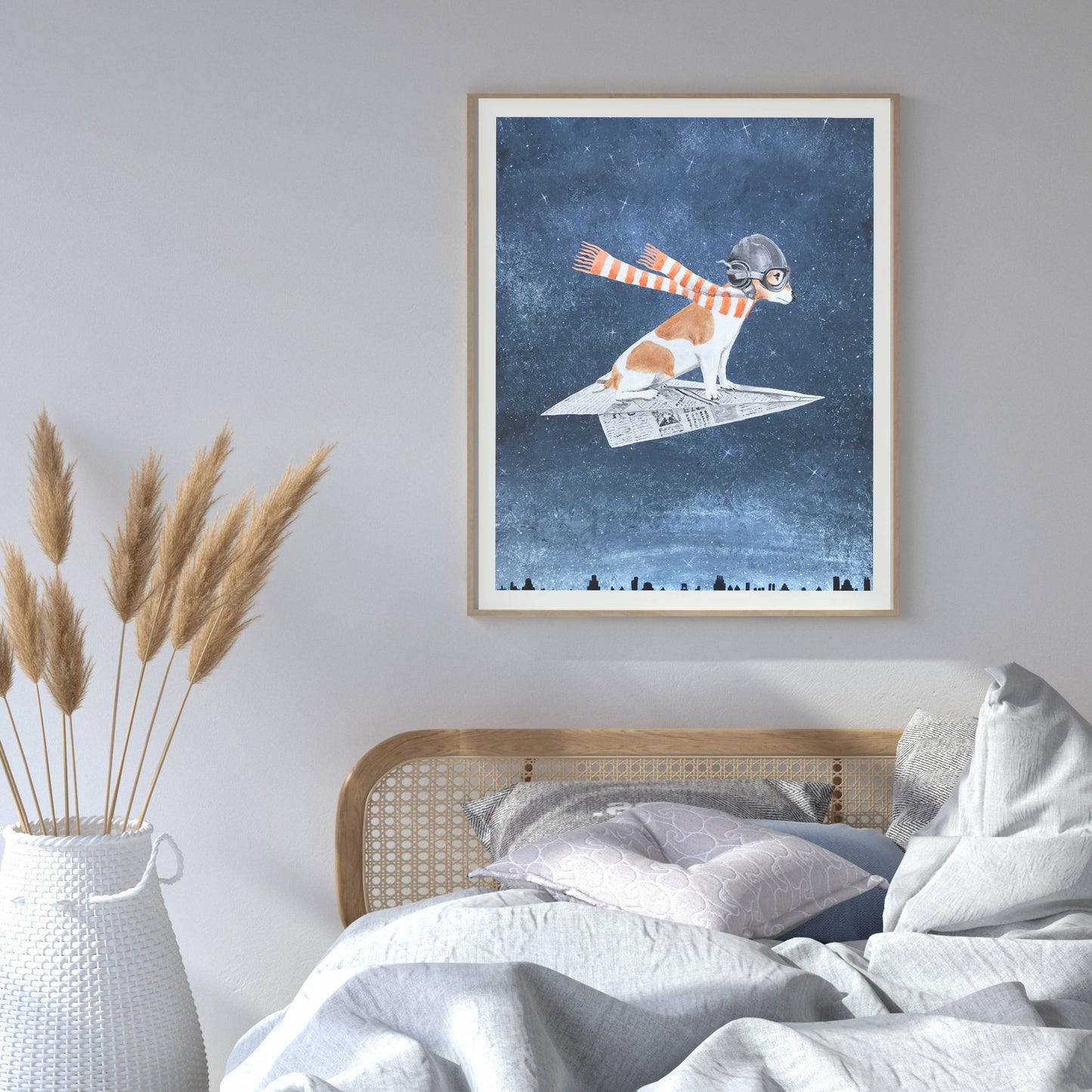 JACK RUSSELL ON PAPER PLANE | PRINT