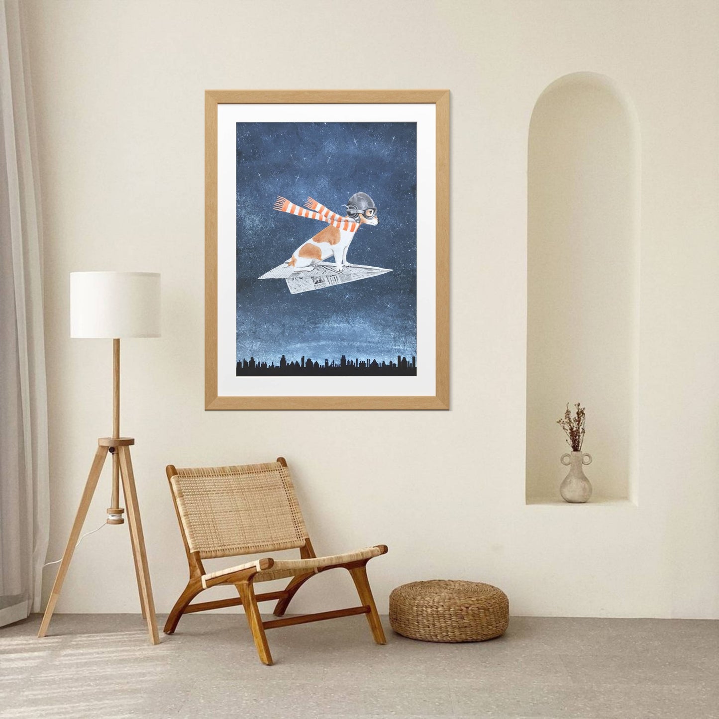 JACK RUSSELL ON PAPER PLANE | PRINT