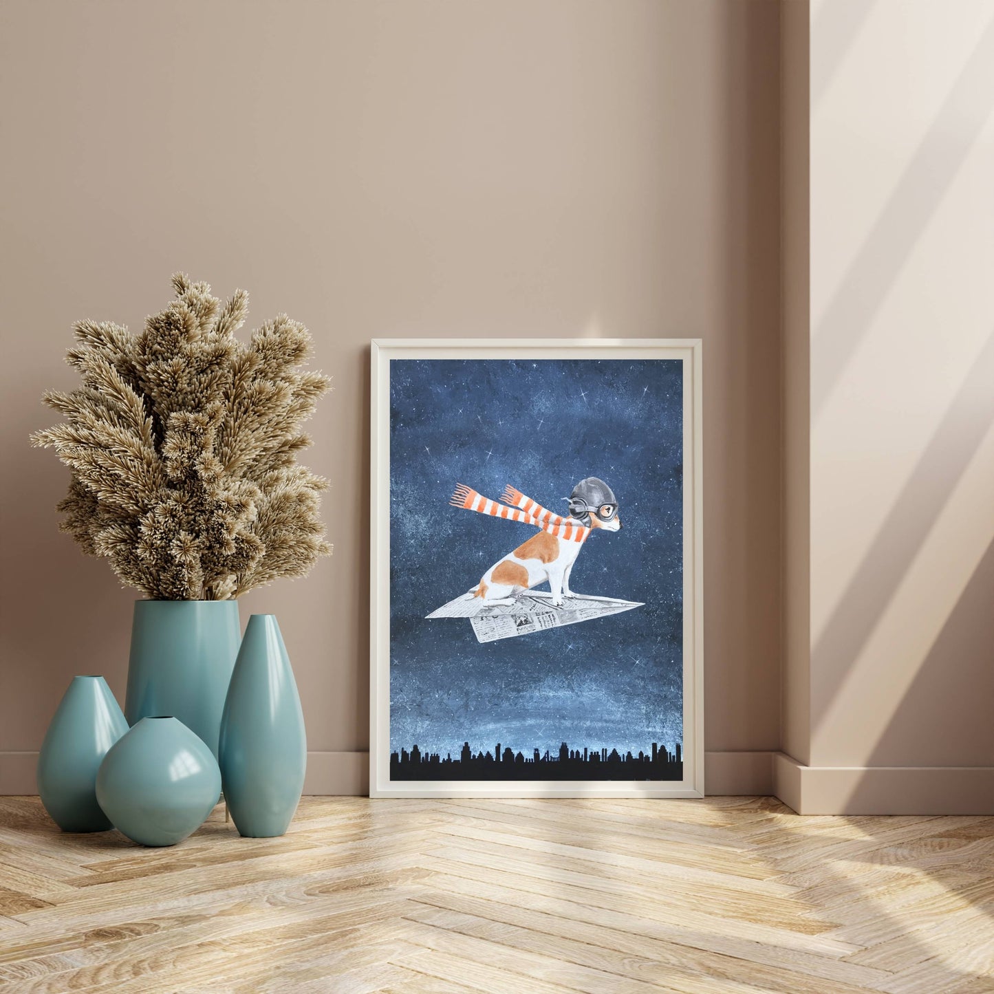JACK RUSSELL ON PAPER PLANE | PRINT
