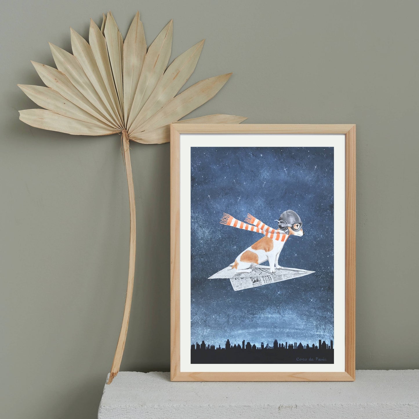 JACK RUSSELL ON PAPER PLANE | PRINT