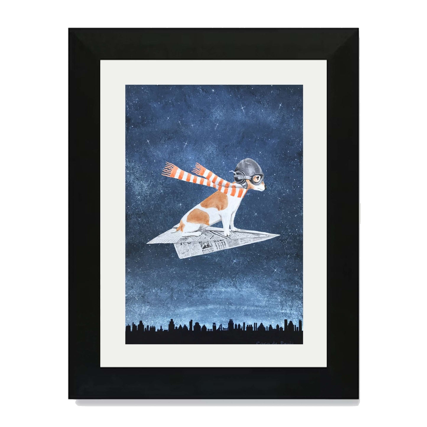JACK RUSSELL ON PAPER PLANE | PRINT