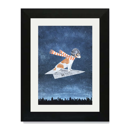 JACK RUSSELL ON PAPER PLANE | PRINT