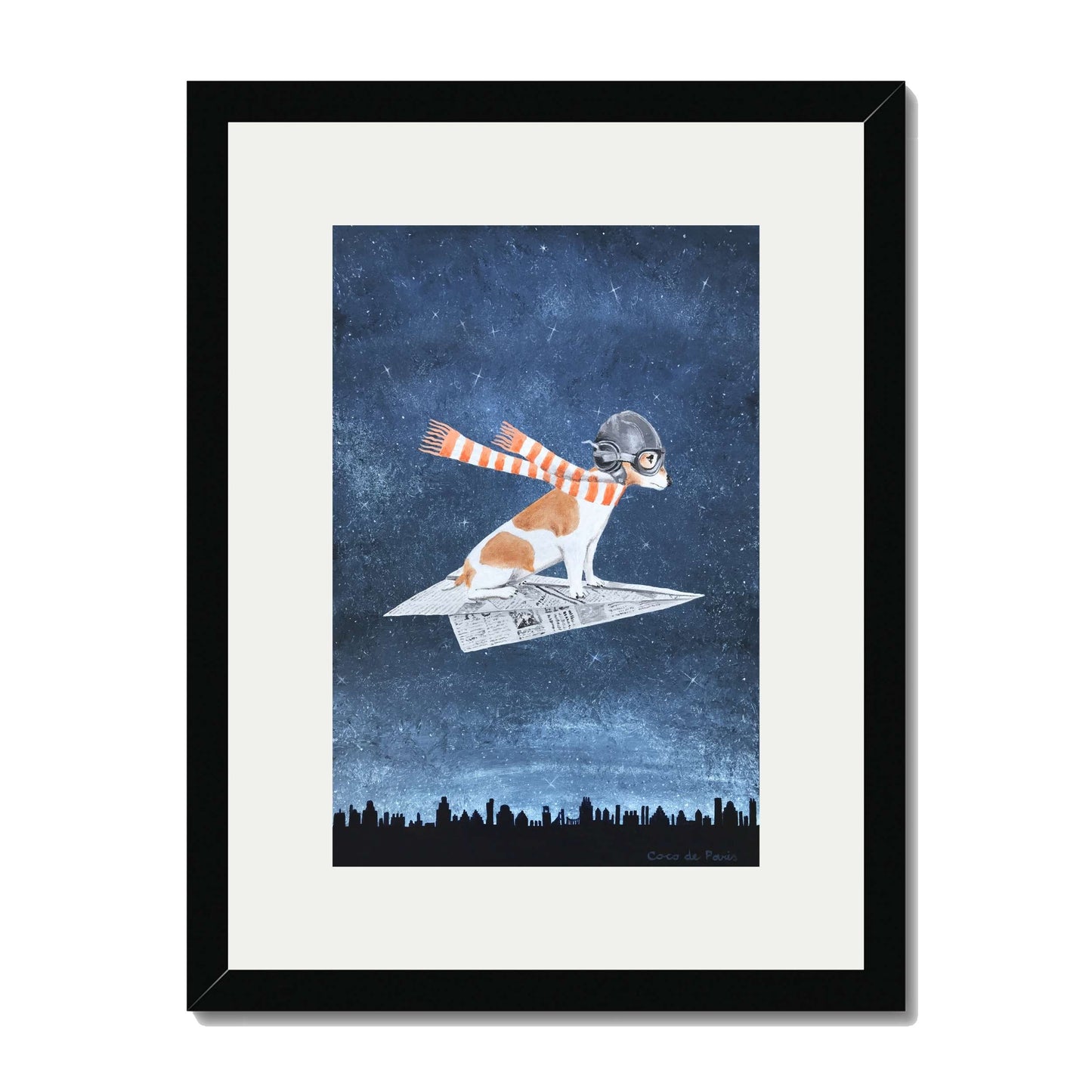 JACK RUSSELL ON PAPER PLANE | PRINT