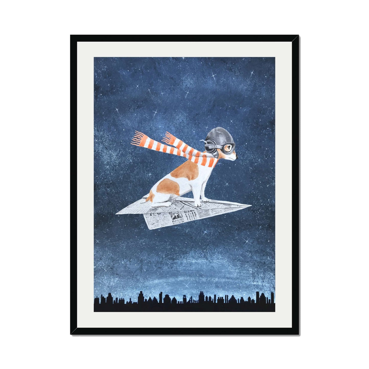 JACK RUSSELL ON PAPER PLANE | PRINT