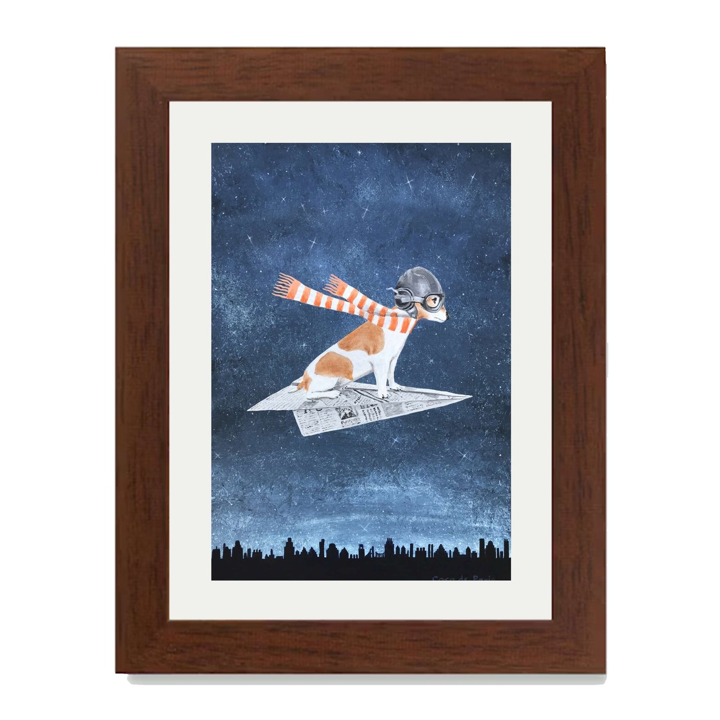 JACK RUSSELL ON PAPER PLANE | PRINT