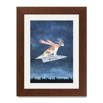 JACK RUSSELL ON PAPER PLANE | PRINT