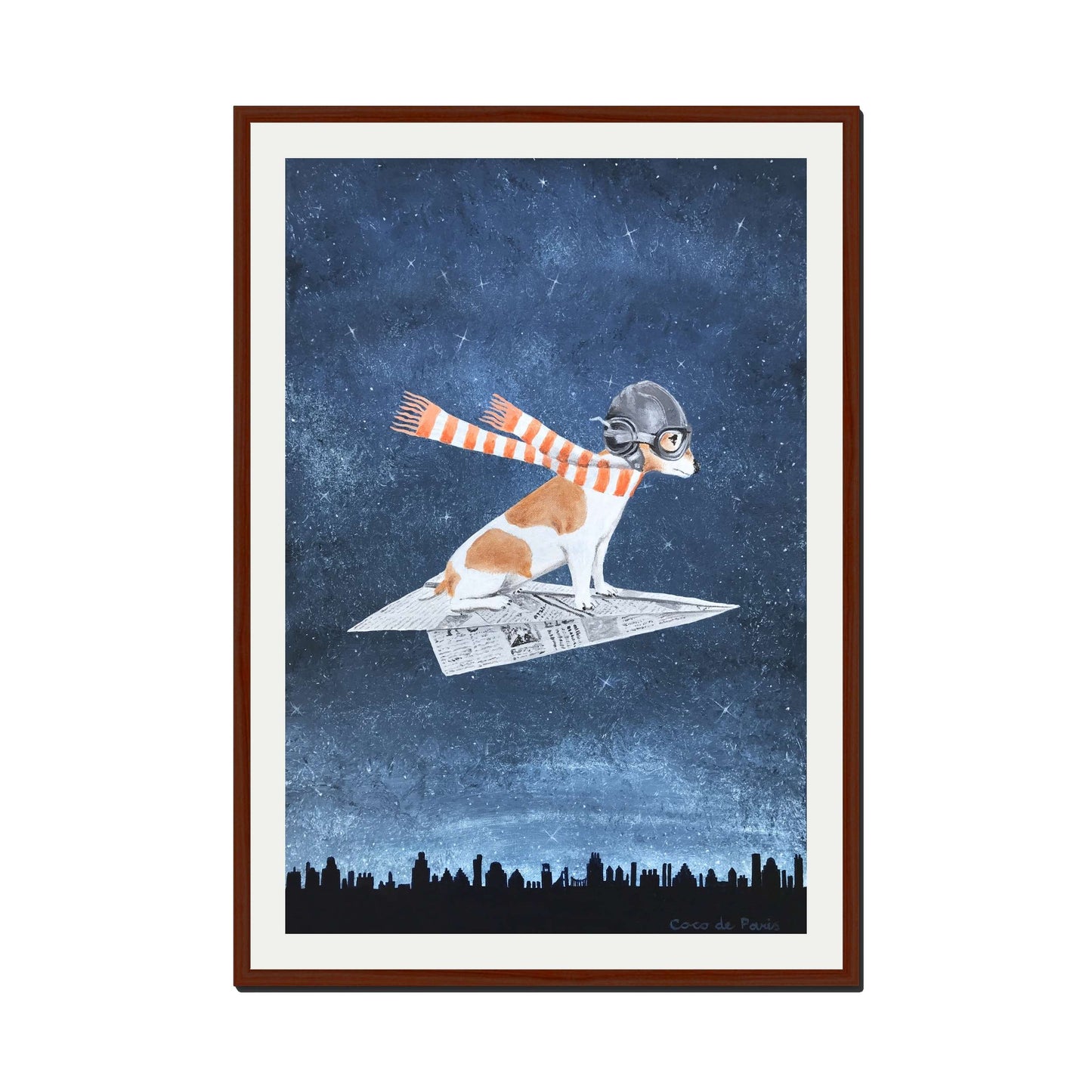 JACK RUSSELL ON PAPER PLANE | PRINT