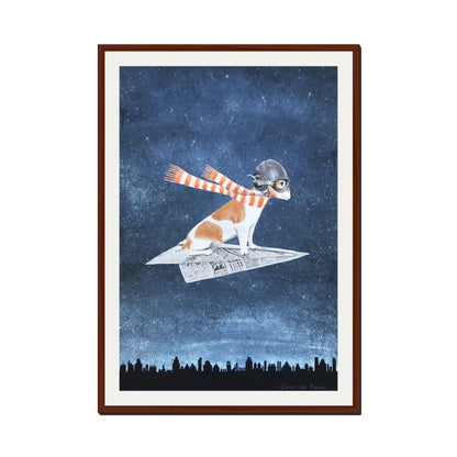 JACK RUSSELL ON PAPER PLANE | PRINT