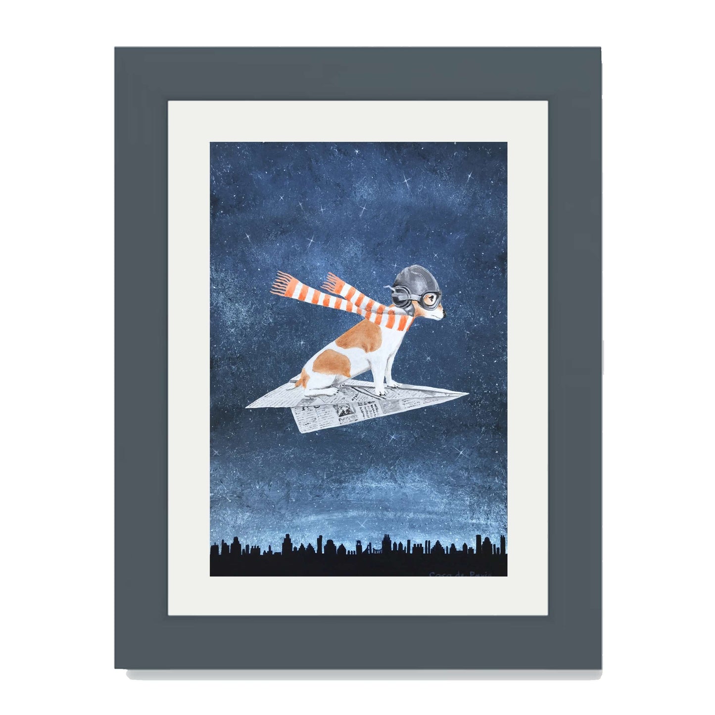JACK RUSSELL ON PAPER PLANE | PRINT