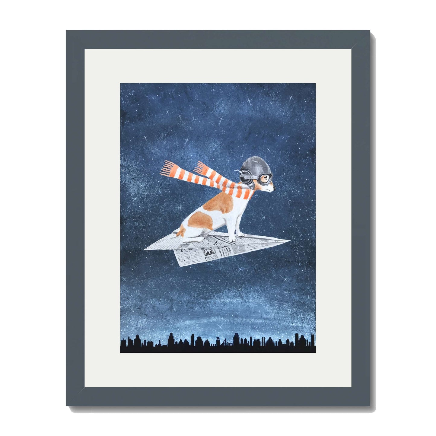 JACK RUSSELL ON PAPER PLANE | PRINT