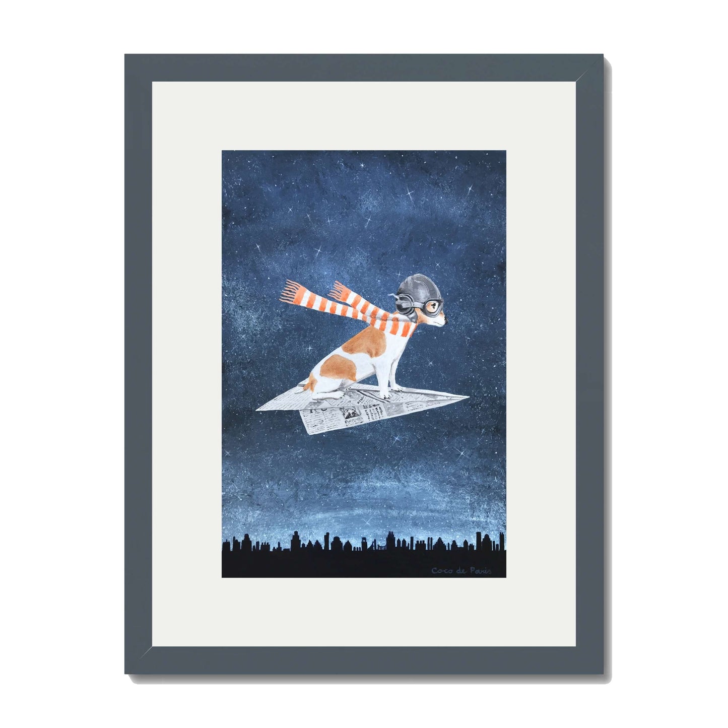 JACK RUSSELL ON PAPER PLANE | PRINT