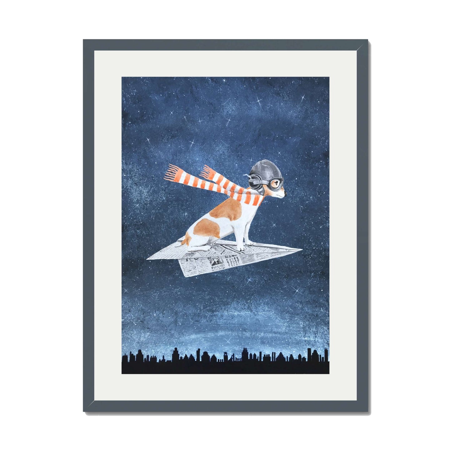 JACK RUSSELL ON PAPER PLANE | PRINT