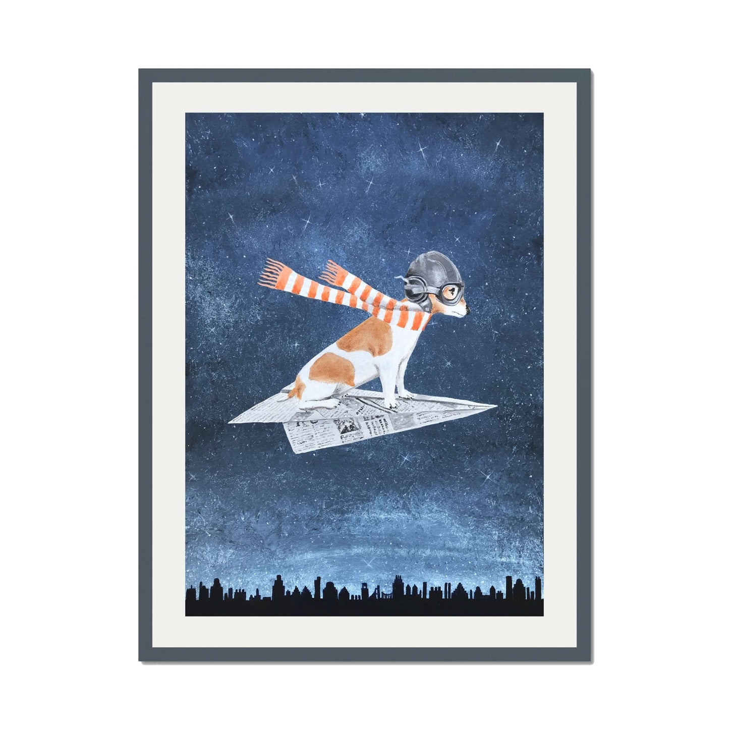 JACK RUSSELL ON PAPER PLANE | PRINT
