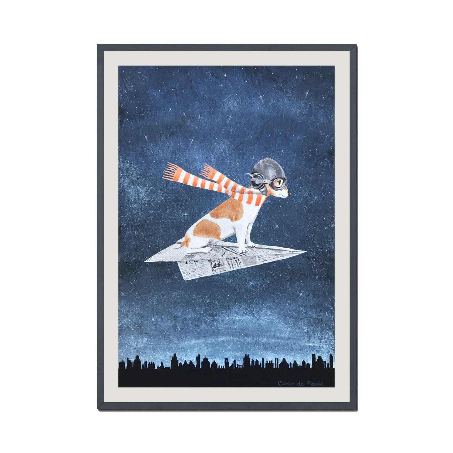 JACK RUSSELL ON PAPER PLANE | PRINT