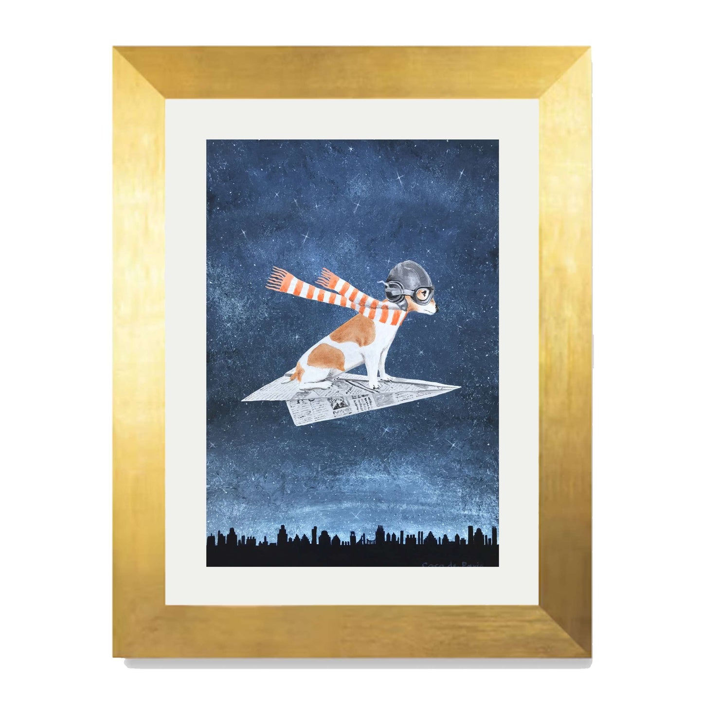 JACK RUSSELL ON PAPER PLANE | PRINT