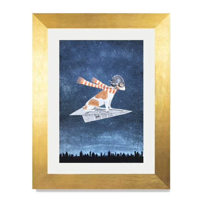 JACK RUSSELL ON PAPER PLANE | PRINT