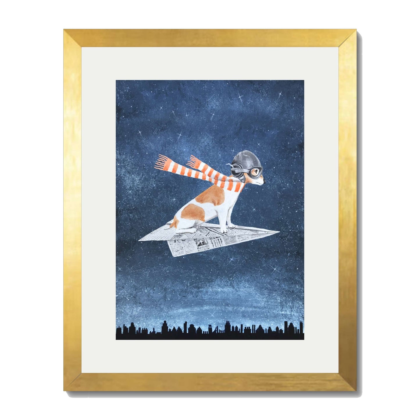 JACK RUSSELL ON PAPER PLANE | PRINT