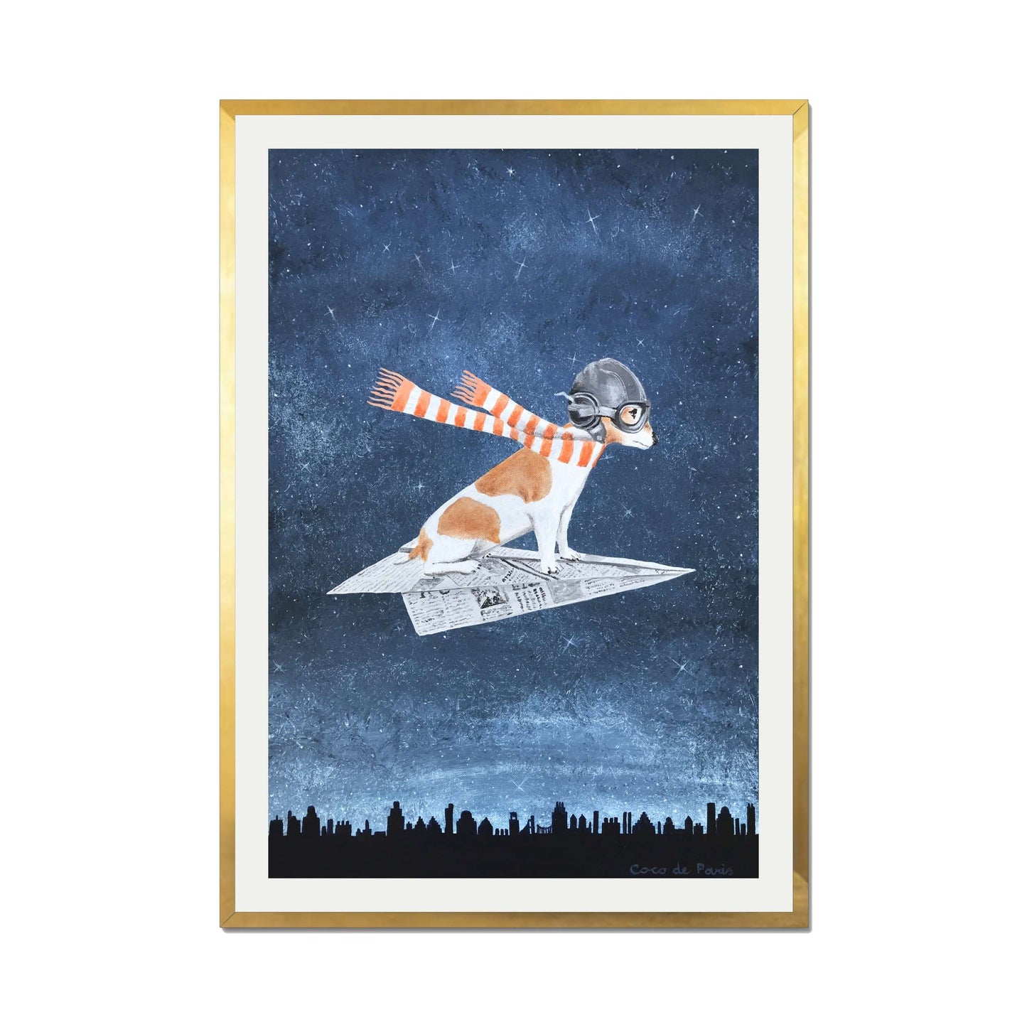 JACK RUSSELL ON PAPER PLANE | PRINT