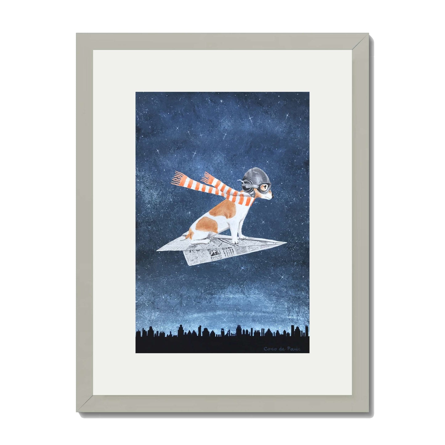 JACK RUSSELL ON PAPER PLANE | PRINT