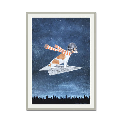JACK RUSSELL ON PAPER PLANE | PRINT