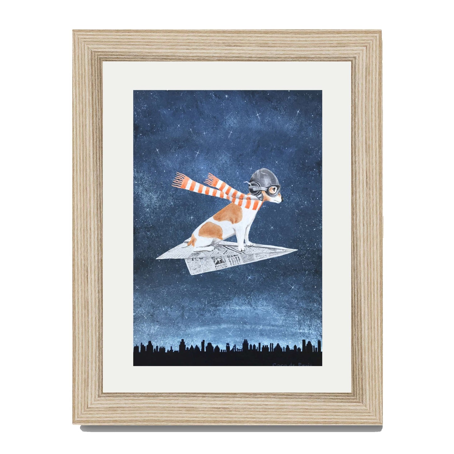 JACK RUSSELL ON PAPER PLANE | PRINT