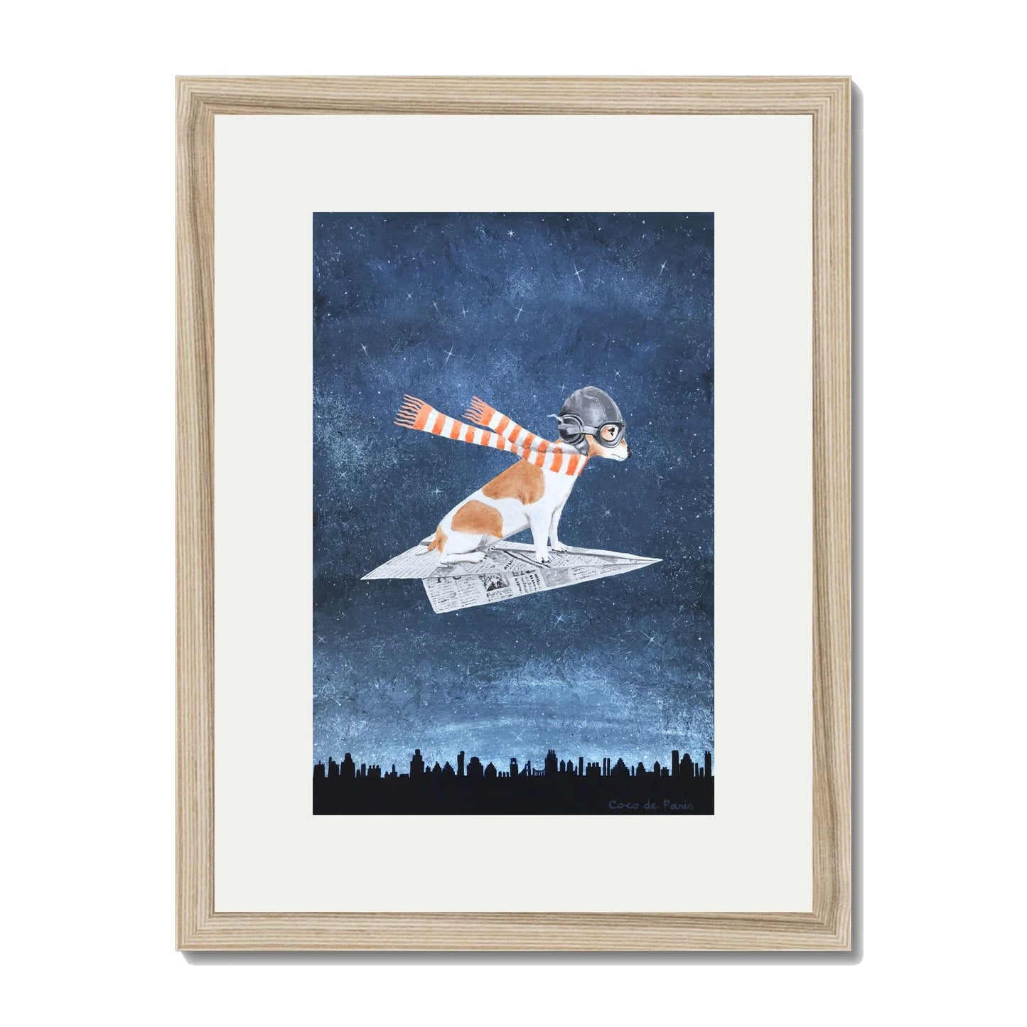 JACK RUSSELL ON PAPER PLANE | PRINT