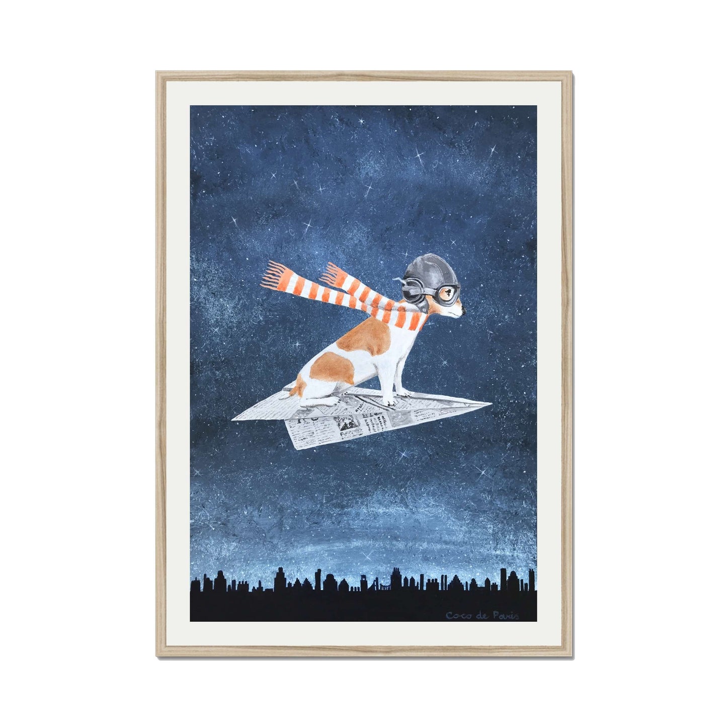 JACK RUSSELL ON PAPER PLANE | PRINT