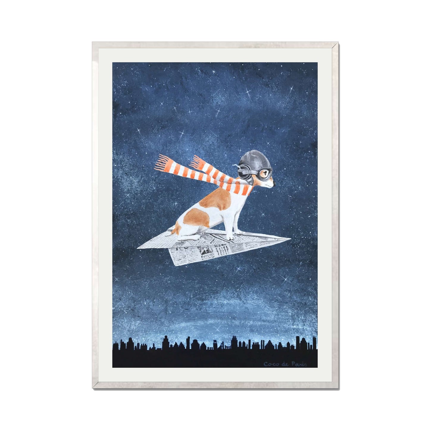 JACK RUSSELL ON PAPER PLANE | PRINT