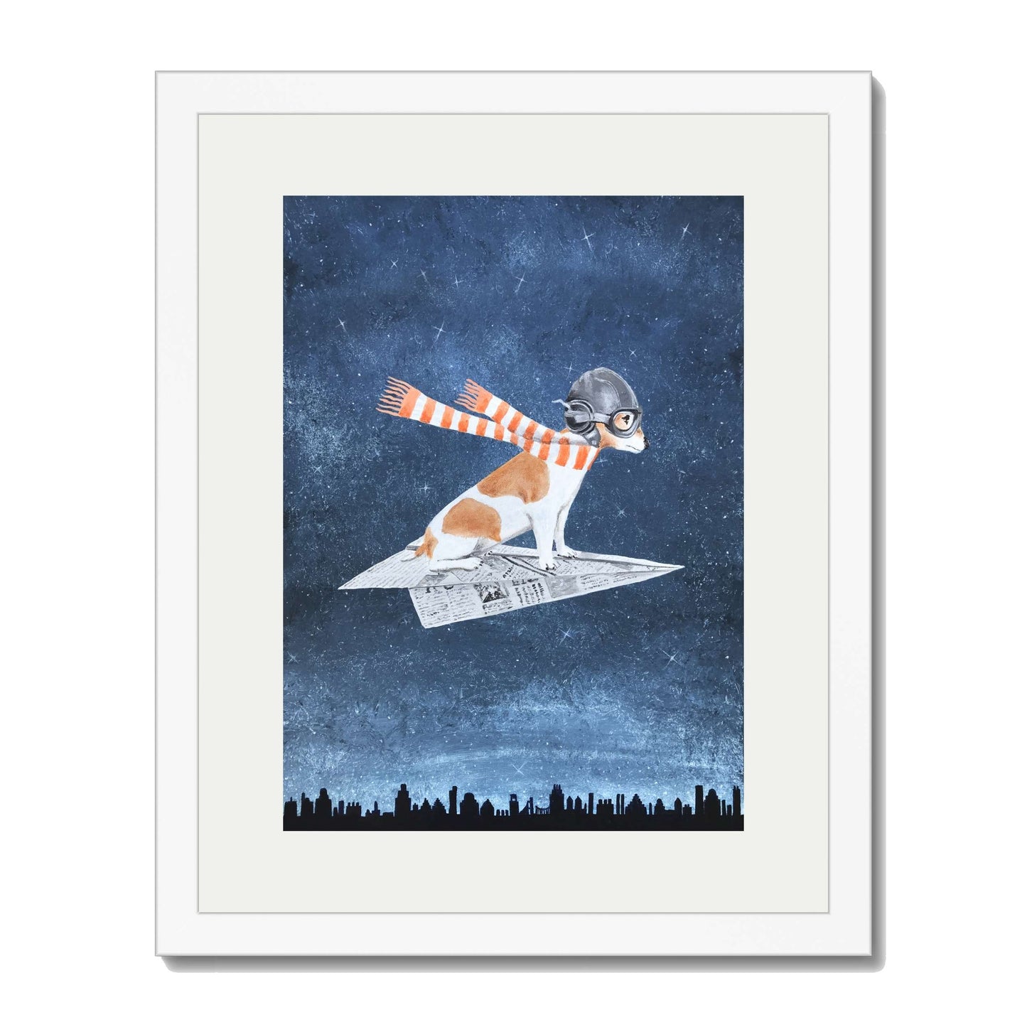 JACK RUSSELL ON PAPER PLANE | PRINT