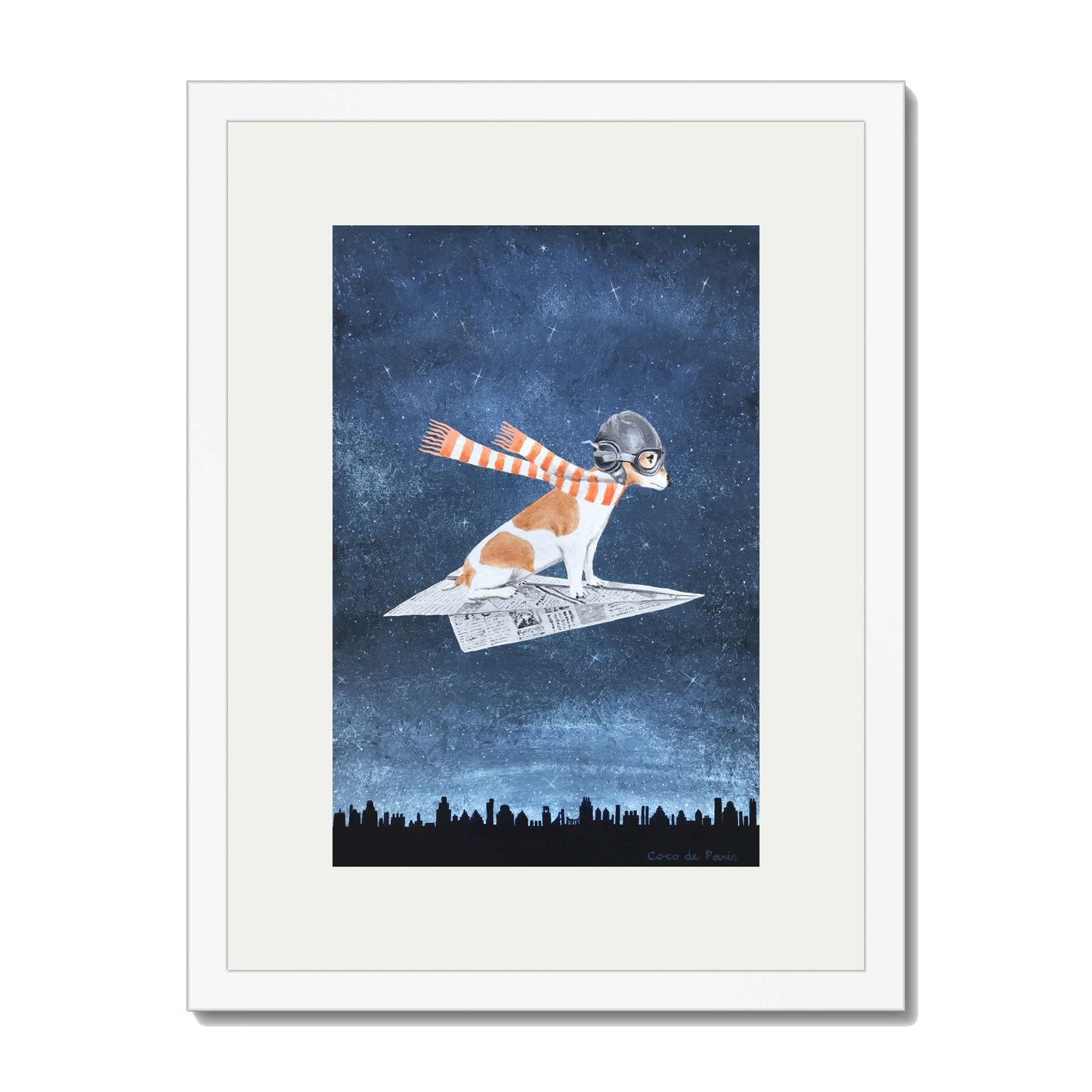 JACK RUSSELL ON PAPER PLANE | PRINT