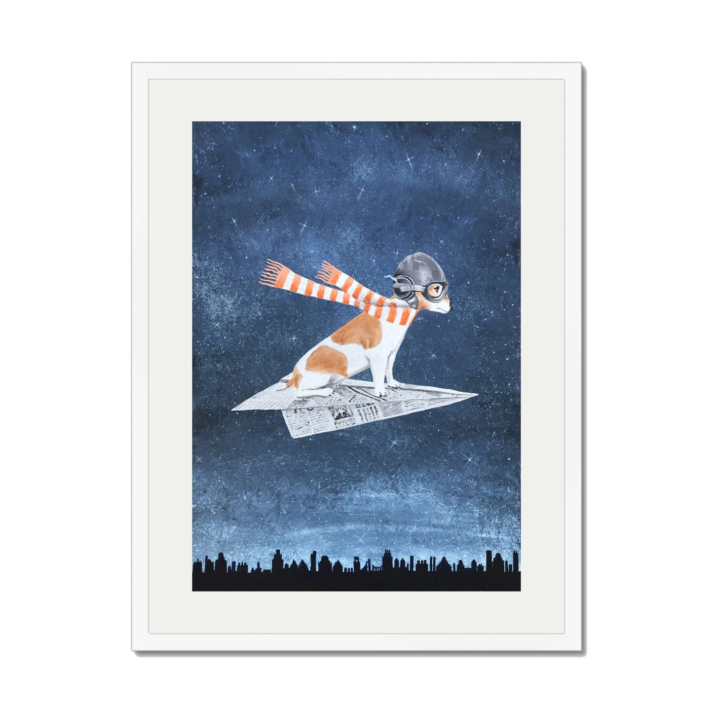 JACK RUSSELL ON PAPER PLANE | PRINT