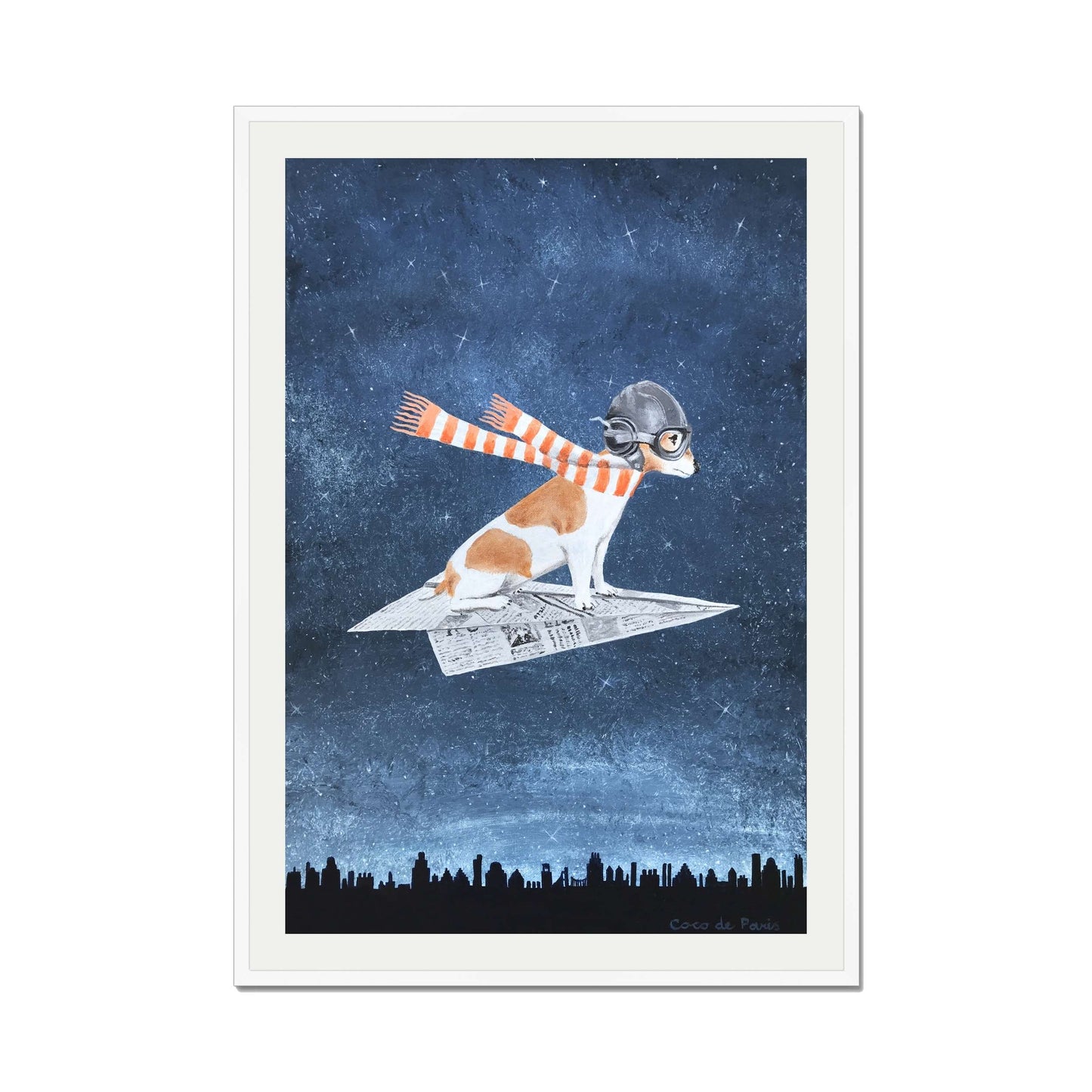 JACK RUSSELL ON PAPER PLANE | PRINT